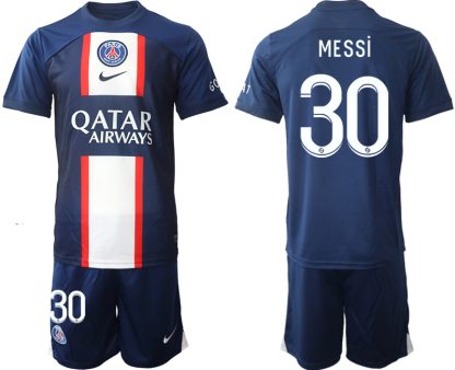 MESSi #30 Moški Nogometni dresi Paris Saint-Germain PSG Domači 2023 Kratek Rokav + Kratke hlače