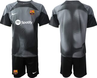 Moški Nogometni dresi FC Barcelona Domači 2023 Kratek Rokav + Kratke hlače