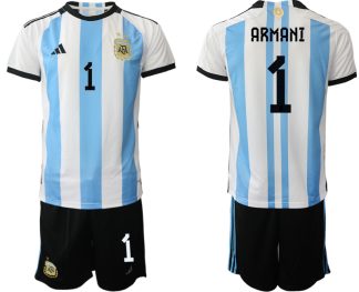 Moški Nogometni dresi kompleti Argentina Domači SP 2022-ARMANI 1