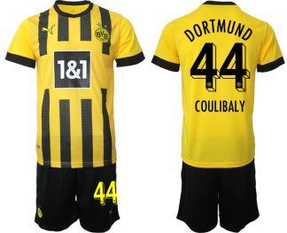 Moški Nogometni dresi Borussia Dortmund Domači 2023 Kratek Rokav + Kratke hlače COULIBALY 44