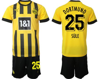 Moški Nogometni dresi Borussia Dortmund Domači 2023 Kratek Rokav + Kratke hlače SÜLE 25