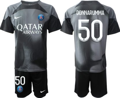 Moški Nogometni dresi kompleti Paris Saint-Germain Vratar Tretji 2023 tisk DONNARUMMA 50