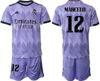 Moški Nogometni dresi kompleti Real Madrid Gostujoči 2023 MARCELO 12
