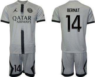 Moški Nogometni dresi Paris Saint-Germain PSG Gostujoči 2023 Kratek Rokav + Kratke hlače BERNAT 14