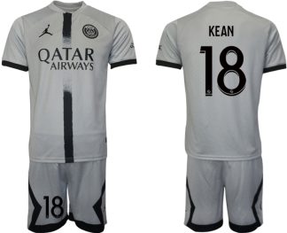 Moški Nogometni dresi Paris Saint-Germain PSG Gostujoči 2023 Kratek Rokav + Kratke hlače KEAN 18