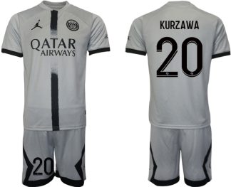 Moški Nogometni dresi Paris Saint-Germain PSG Gostujoči 2023 Kratek Rokav + Kratke hlače KURZAWA 20