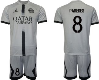 Moški Nogometni dresi Paris Saint-Germain PSG Gostujoči 2023 Kratek Rokav + Kratke hlače PAREDES 8