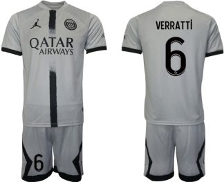 Moški Nogometni dresi Paris Saint-Germain PSG Gostujoči 2023 Kratek Rokav + Kratke hlače VERRATTi 6