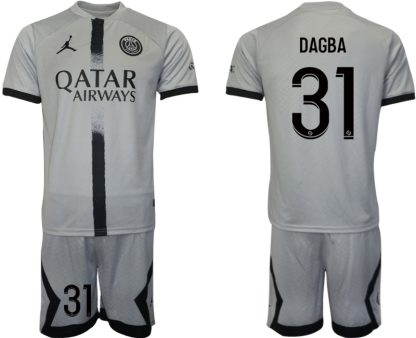 Moški Nogometni dresi Paris Saint-Germain PSG Gostujoči 22-23 Kratek Rokav + Kratke hlače DAGBA 31
