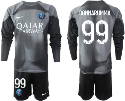 Moški Nogometni dresi Paris Saint-Germain Vratar Tretji 2023 Dolgi Rokav + Kratke hlače DONNARUMMA 99