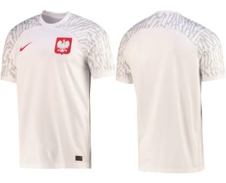 Moški Nogometni dresi Poljska Domači SP 2022 Kratek Rokav + Kratke hlače