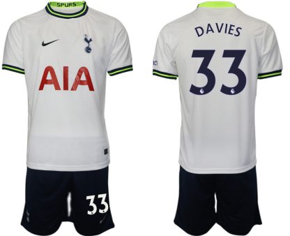 Moški Nogometni dresi Tottenham Hotspur Domači 2023 Kratek Rokav + Kratke hlače DAVIES 33