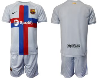Moški Nogometni dresi Barcelona Tretji 2023 Kratek Rokav + Kratke hlače