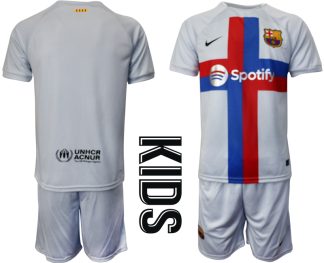 Otroški Nogometni dresi Barcelona Tretji 2023 Kratek Rokav + Kratke hlače