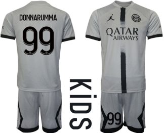 Otroški Nogometni dresi Paris Saint-Germain PSG Gostujoči 2023 Kratek Rokav + Kratke hlače DONNARUMMA 99