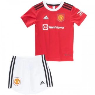 Otroški Nogometni dresi Manchester United Domači 2022-23 Kratek Rokav + Kratke hlače