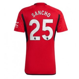 Jadon Sancho 25 Moški Nogometni dresi Manchester United Domači 2023-24 Kratek Rokav prodaja