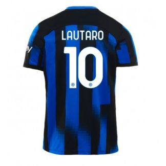 Lautaro Martinez 10 Moški Nogometna dresi Inter Milan Domači Kratek rokav 2023-24