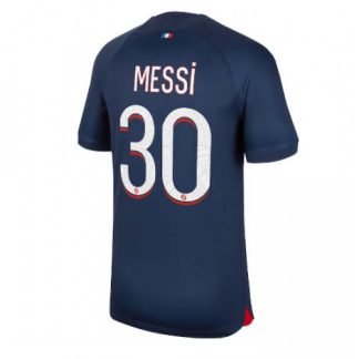 Moški Nogometni dresi Paris Saint-Germain PSG Domači Kratek Rokav 23-24 Lionel Messi 30