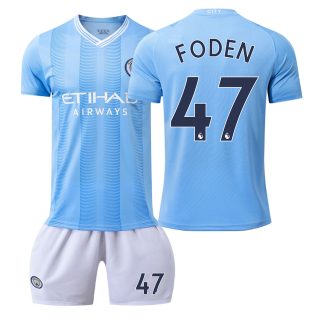 Nogometni dresi kompleti za otroke Manchester City Domači 2023-24 FODEN 47