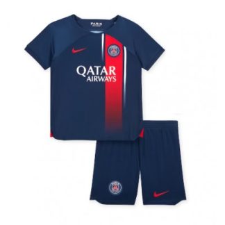 Nogometni dresi za otroke kompleti Paris Saint-Germain PSG Domači Kratek Rokav + Kratke hlače 2023-24