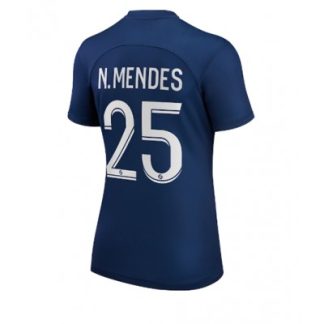Nogometni dresi Ženski PSG Paris Saint-Germain Domači Kratek Rokav Nuno Mendes 25 prodajo 2022-23