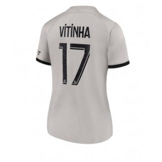 Nogometni dresi Ženski PSG Paris Saint-Germain Gostujoči Kratek Rokav Vitinha Ferreira 17 prodajo 2022-23
