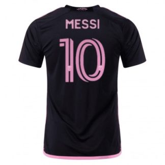 Novo Moški Nogometni dresi Inter Miami CF Gostujoči Kratek Rokav 2023-24 Lionel Messi 10