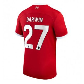 Novo Moški Nogometni dresi Liverpool Domači Kratek Rokav 2023-24 Darwin Nunez 27