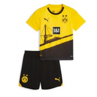 Novo Otroški Nogometni dresi kompleti Borussia Dortmund Domači Kratek Rokav + Kratke hlače 2023-24