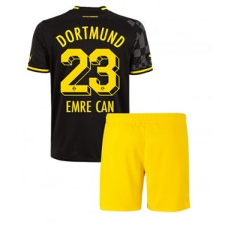 Novo Otroški Nogometni dresi kompleti Borussia Dortmund Gostujoči Kratek Rokav + Kratke hlače 2022-23