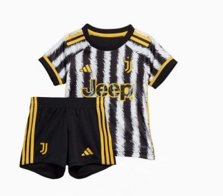 Novo Otroški Nogometni dresi kompleti Juventus Domači Kratek Rokav + Kratke hlače 2023-24