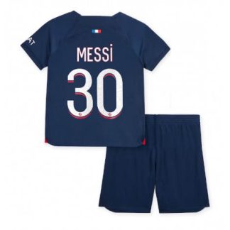 Otroški Nogometni dresi kompleti 23-24 Paris Saint-Germain PSG Domači Lionel Messi 30