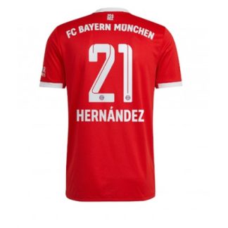 Poceni Moški Nogometni dresi Bayern Munich Domači Kratek Rokav 2022-23 Lucas HERNÁNDEZ 21