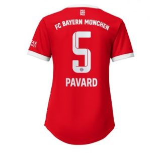 Poceni Ženski Nogometni dresi Bayern Munich Domači Kratek Rokav 2022-23 dresi tisk Benjamin Pavard 5
