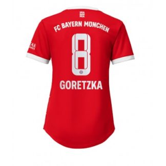 Poceni Ženski Nogometni dresi Bayern Munich Domači Kratek Rokav 2022-23 dresi tisk Leon Goretzka 8