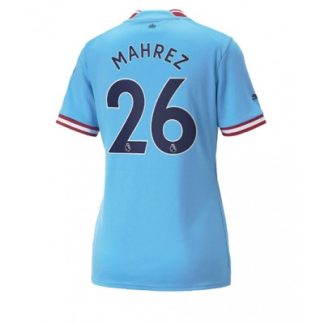 Poceni Ženski Nogometni dresi Manchester City Domači Kratek Rokav 2022-23 Riyad Mahrez 26