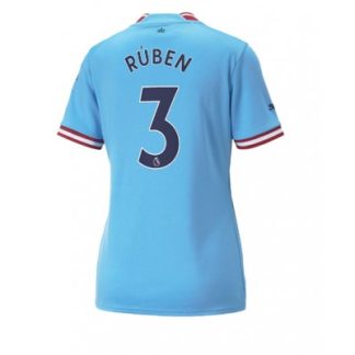 Poceni Ženski Nogometni dresi Manchester City Domači Kratek Rokav 2022-23 Ruben Dias 3