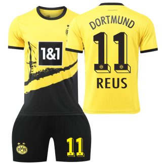 REUS 11 Otroški Nogometni dresi kompleti Borussia Dortmund Domači Dresi 2023-24