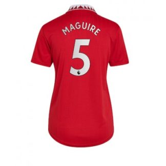 Ženski Nogometni dresi Manchester United Domači Kratek Rokav Harry Maguire 5 dresi 2022-23