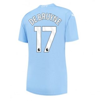Ženski Nogometni dresi za ekipe Manchester City Domači 2023-24 Kevin DE BRUYNE 17 Kratek Rokav