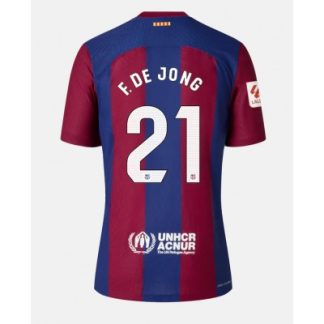 Frenkie de Jong 21 Ženski Nogometni dresi Barcelona Domači 2023-24 Kratek Rokav