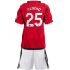 Otroški Nogometni dresi Manchester United Domači 2023-24 Kratek Rokav + Kratke hlače Jadon Sancho 25