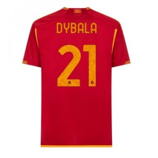Paulo Dybala 21 Moški Nogometni dresi AS Roma Domači 2023-24 Kratek rokav