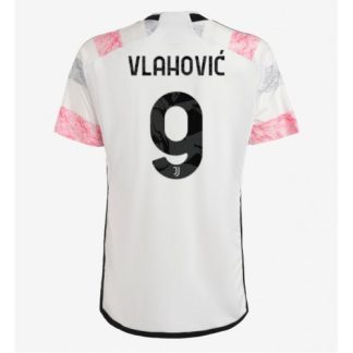 Poceni Dusan Vlahovic 9 Moški Nogometni dresi Juventus Gostujoči 2023-24 Kratek Rokav
