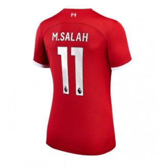 Poceni Liverpool Domači Ženski Nogometni dresi 2023 2024 Kratek Rokav Mohamed Salah 11