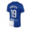 Alvaro Morata #19 Poceni Moški Nogometni dresi Atletico Madrid Gostujoči 2023-24 Kratek rokav prodaja