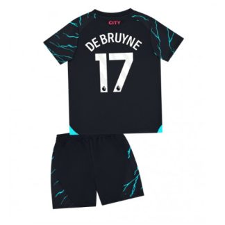 Kevin De Bruyne #17 Otroški Nogometni dresi kompleti za otroke Manchester City Tretji 2023-24 prodajo