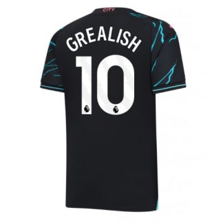 kje kupiti Moški Nogometni dresi Manchester City Tretji 2023 2024 Kratek Rokav Jack Grealish 10