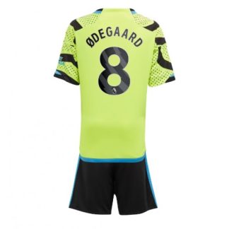 Martin Odegaard #8 Poceni Otroški Nogometni dresi kompleti za otroke Arsenal Gostujoči 2023-2024
